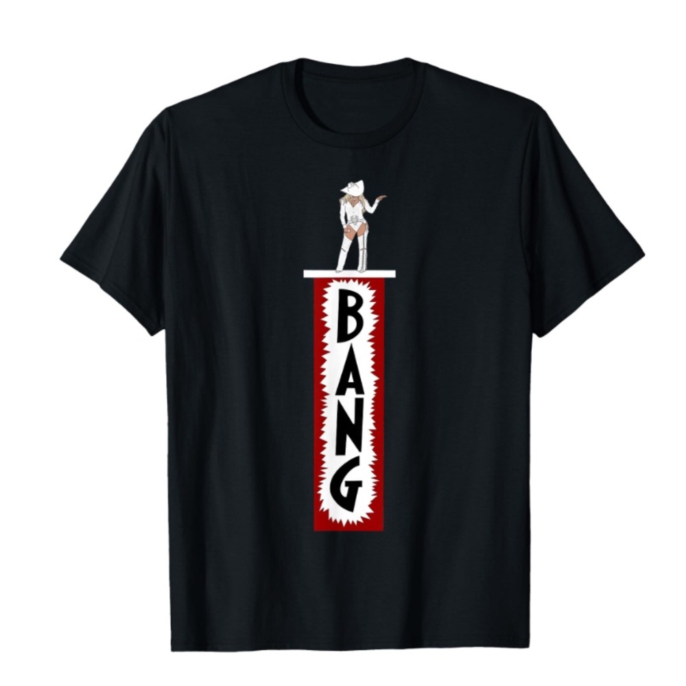 BANG Classic Fit Black Graphic T-shirt Adult Size Small.